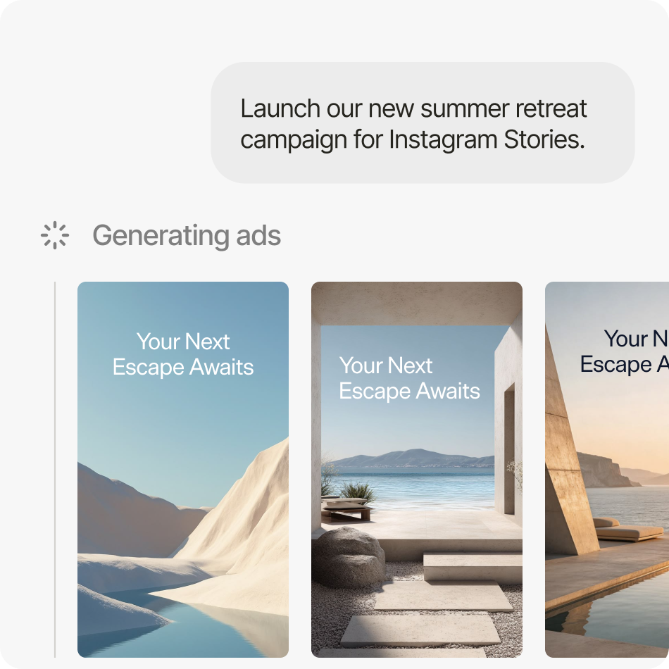 From brief to launch-ready ads in minutes feature illustration