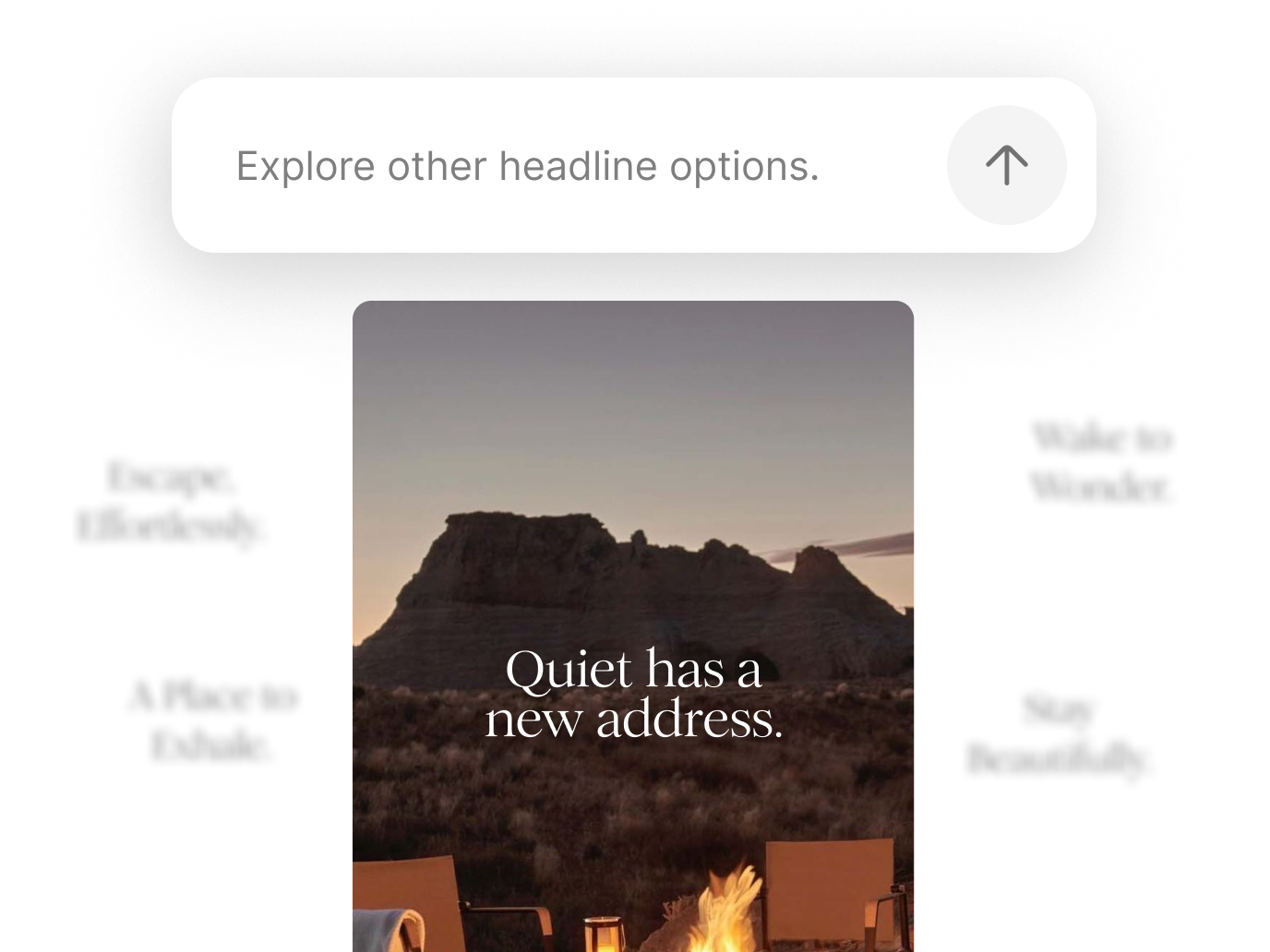 Edit with words, not drag-and-drop feature illustration