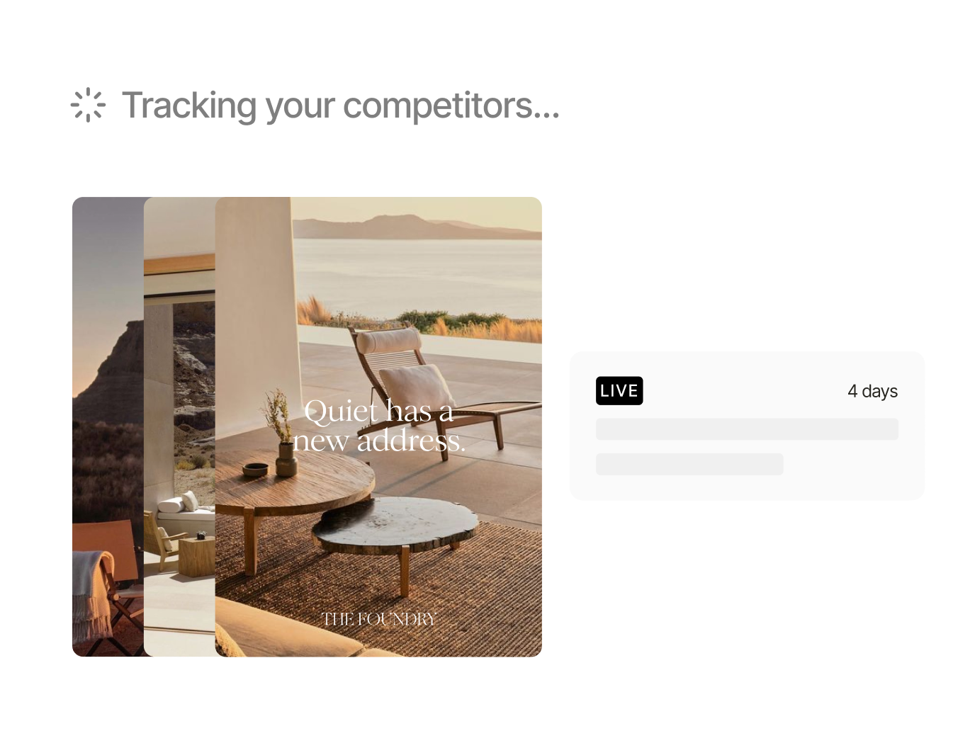 Track what competitors are running feature illustration